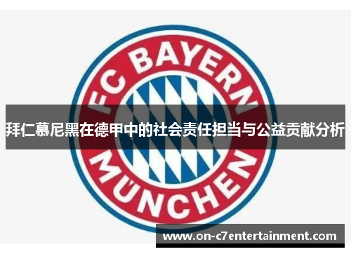 拜仁慕尼黑在德甲中的社会责任担当与公益贡献分析